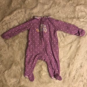 Newborn footy pajama